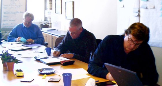 Founding Toronto Group - hard at work planning the GO Society